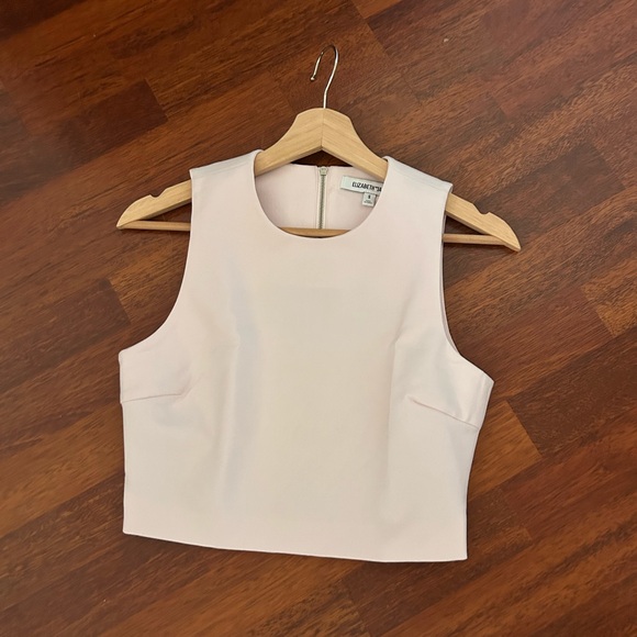 NWOT Elizabeth and James Soft Pink Sleeveless Cropped Top S